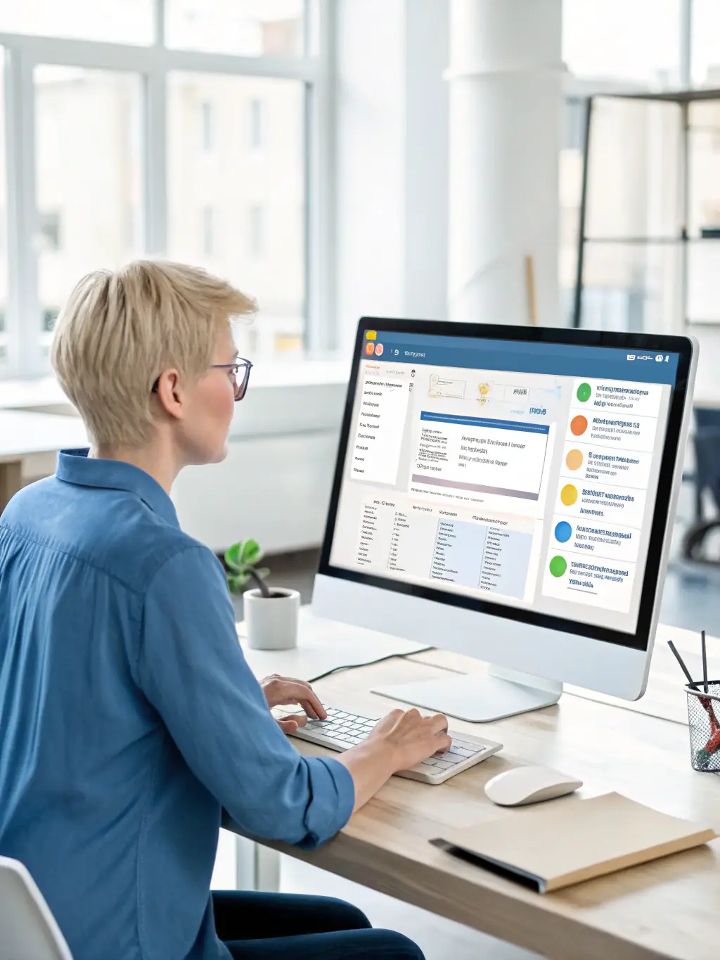 An individual efficiently managing tasks and deadlines, reflecting enhanced time management skills gained from Legginggate's program.