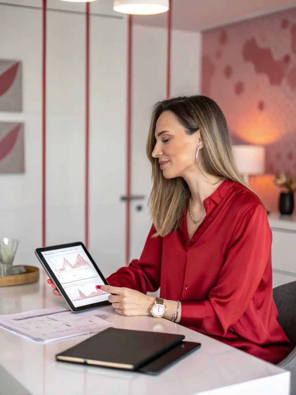A business owner confidently making strategic decisions, illustrating improved strategic thinking skills developed through Legginggate's coaching.